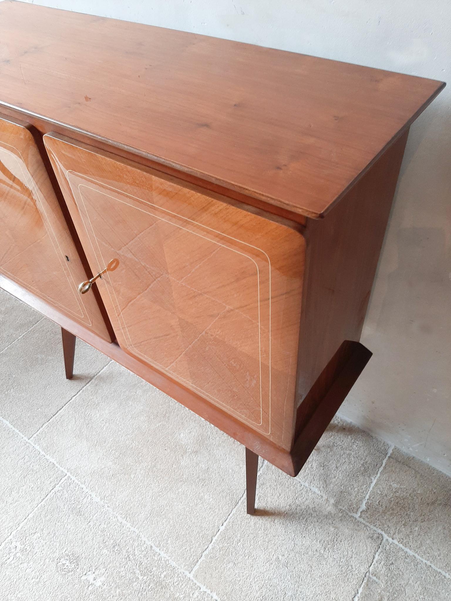 Mid-Century Modern Italian Mid-Century Vintage Paolo Buffa Style Liquor Cabinet from the 1950s