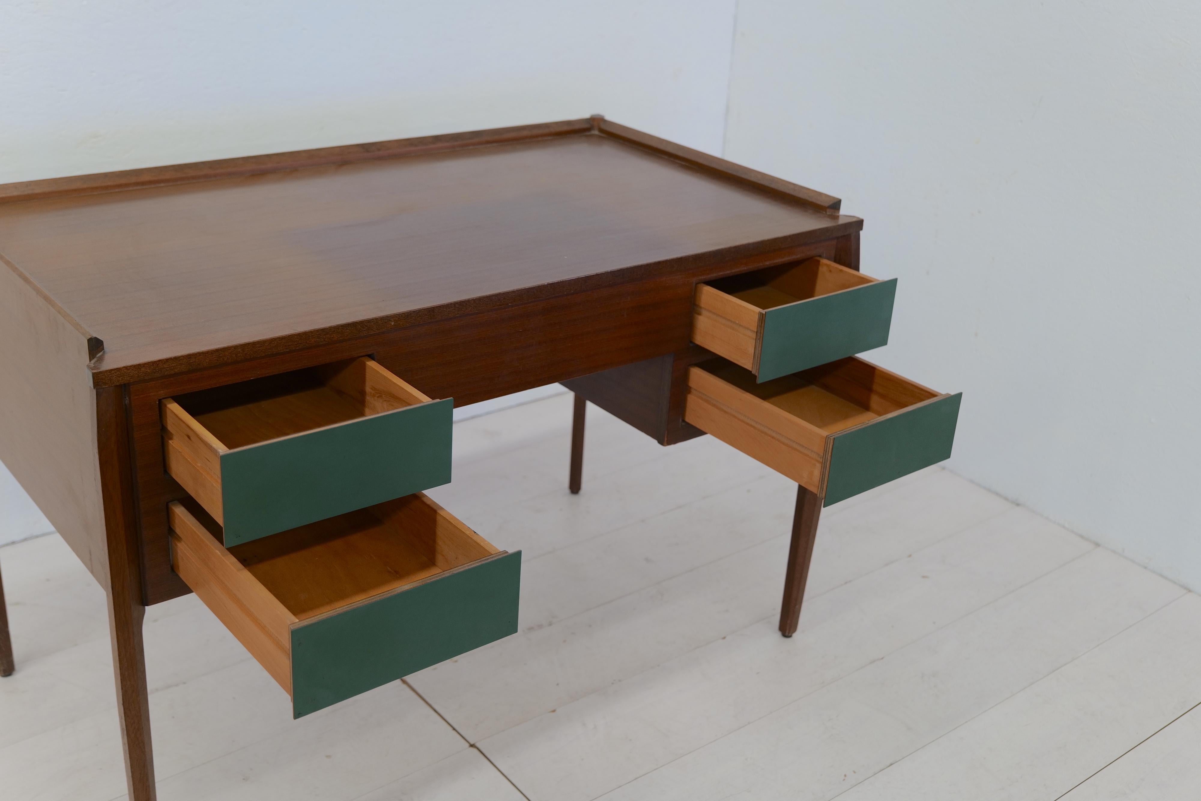 Mid-20th Century Italian Midcentury Vittorio D'assi Desk, 1960s For Sale