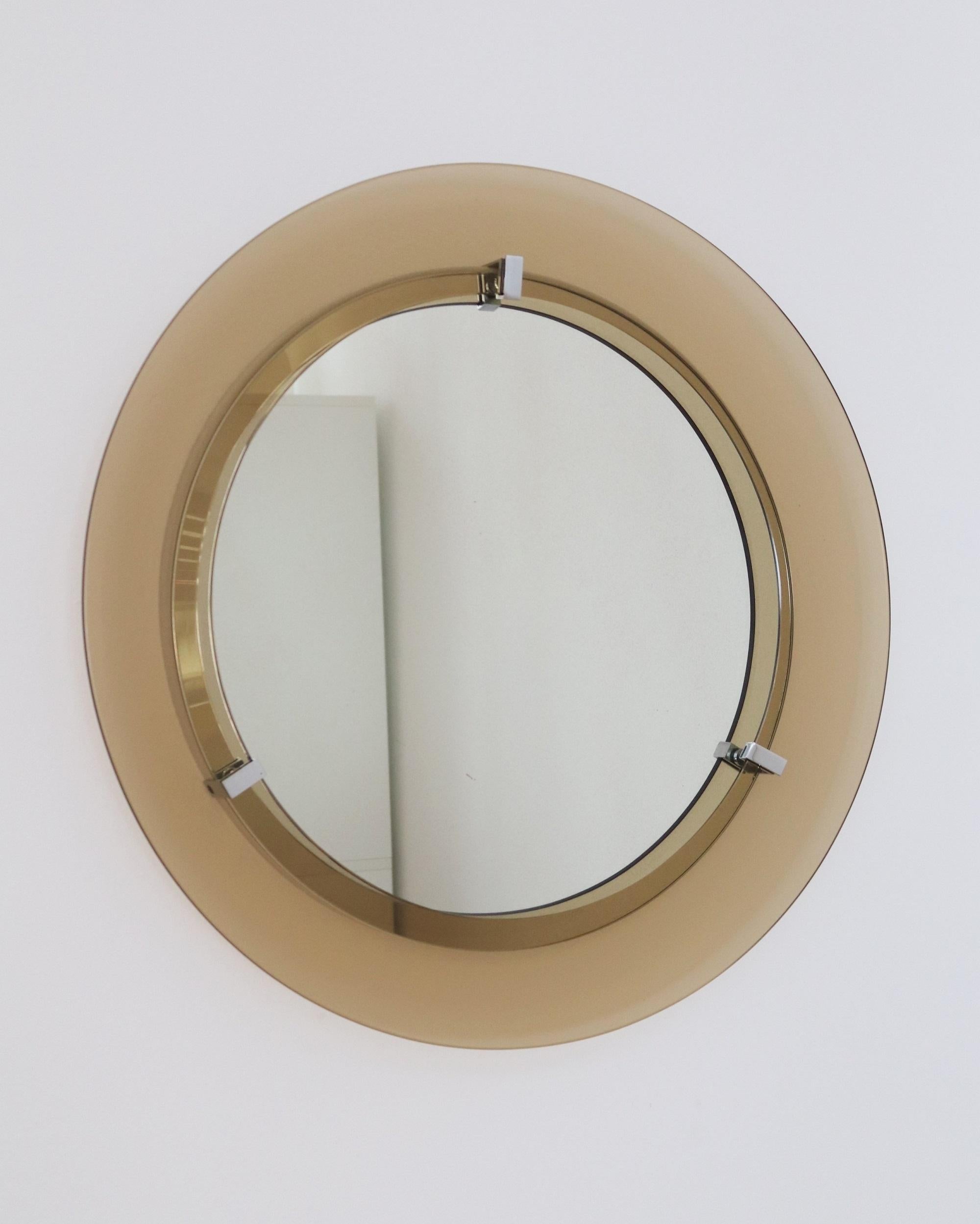 Italian Midcentury Wall Mirror by Veca, 1970s 8