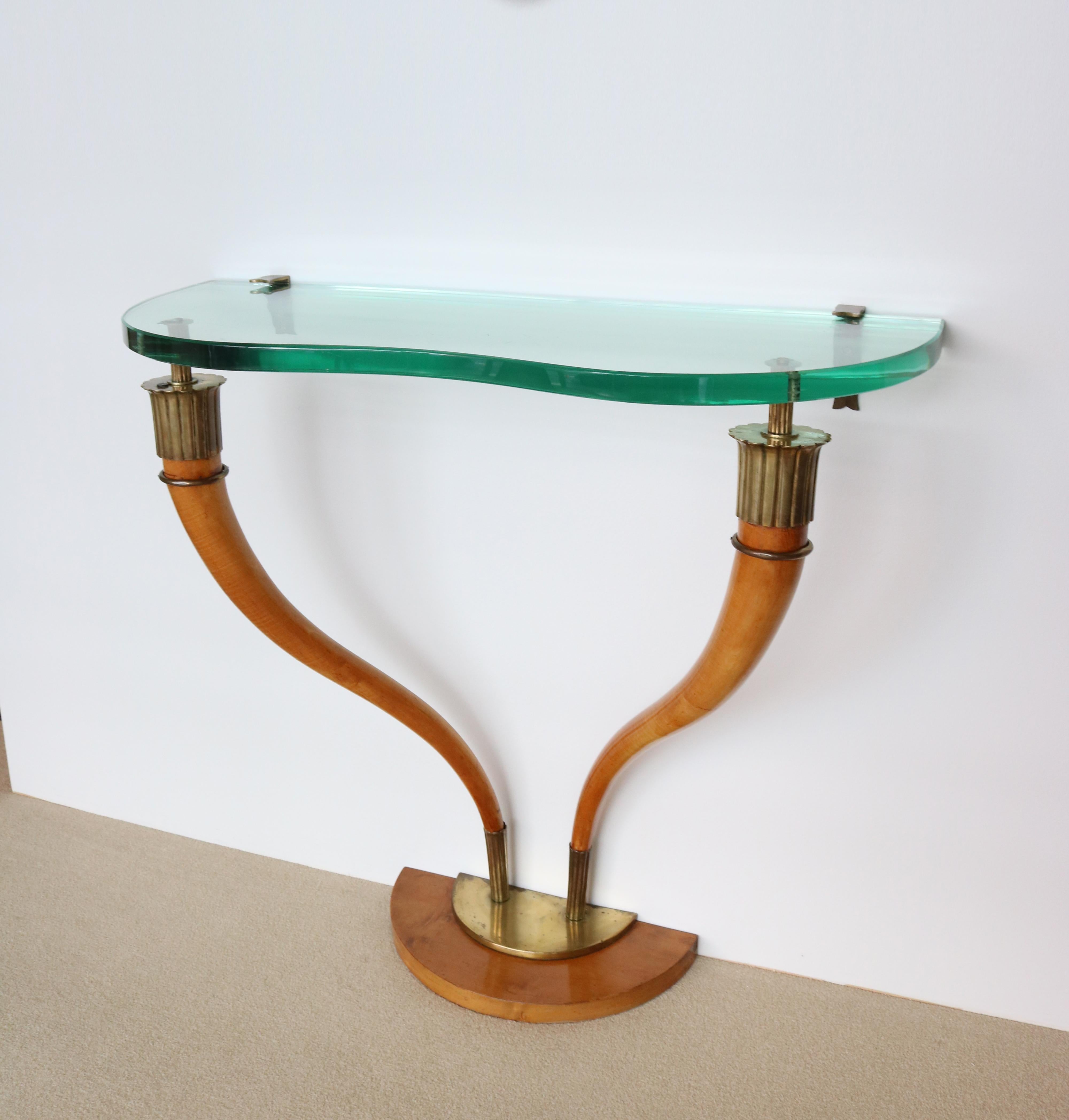 Italienische Konsole aus der Jahrhundertmitte für die Wandmontage (Moderne der Mitte des Jahrhunderts) im Angebot