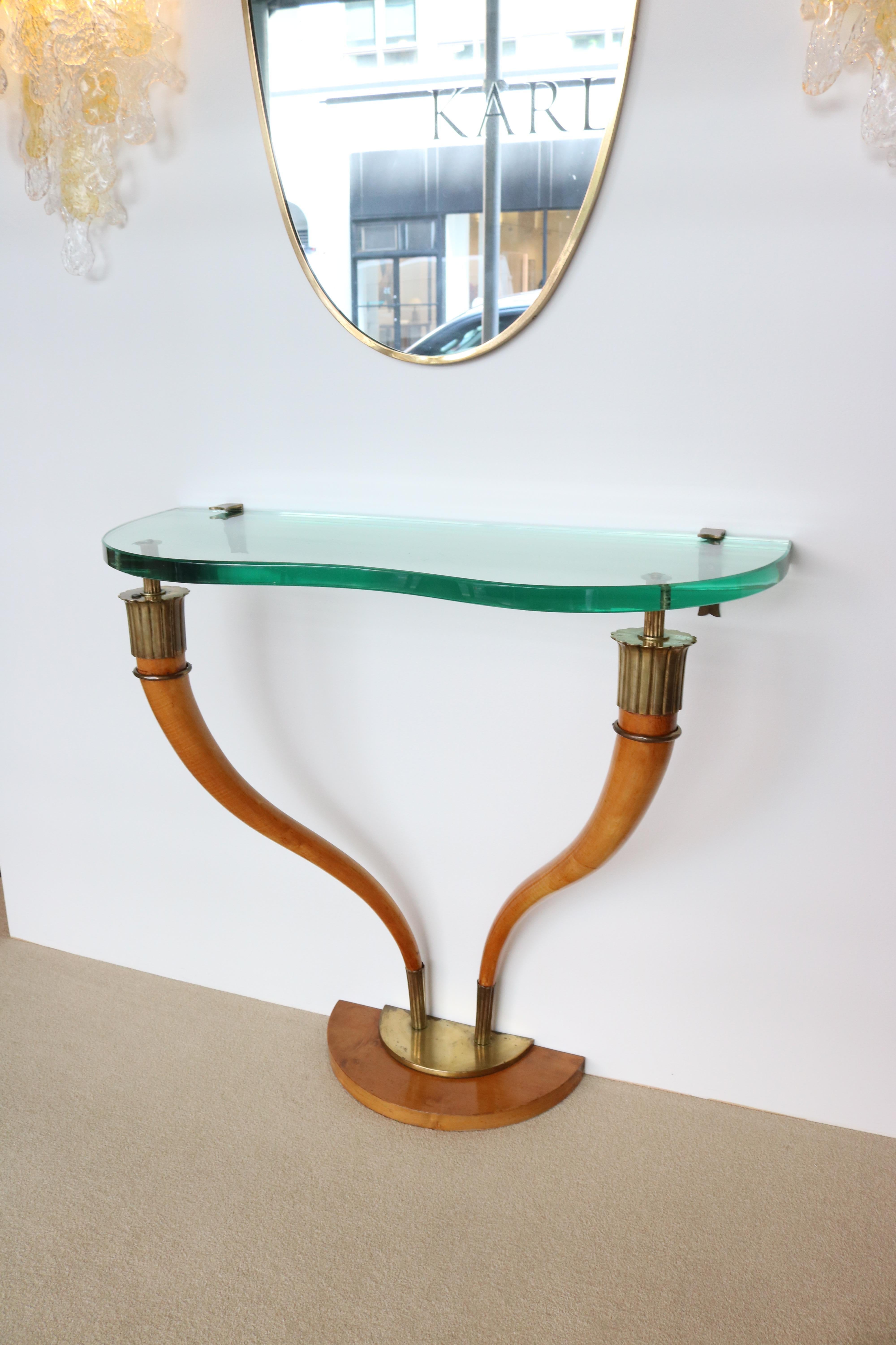 Italienische Konsole aus der Jahrhundertmitte für die Wandmontage im Zustand „Gut“ im Angebot in New York, NY