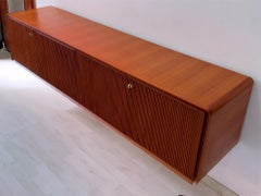 Italian Mid-Century Wall mounted Sideboard by La Permanente Mobili Cantù, 1950s