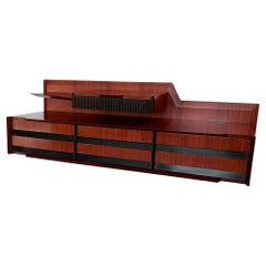 Italian Mid-Century Wall Mounted Sideboard with Drawers by Vittorio Dassi, 1950s