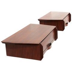 Used Italian Midcentury Wall Nightstand, 1960s, Set of 2
