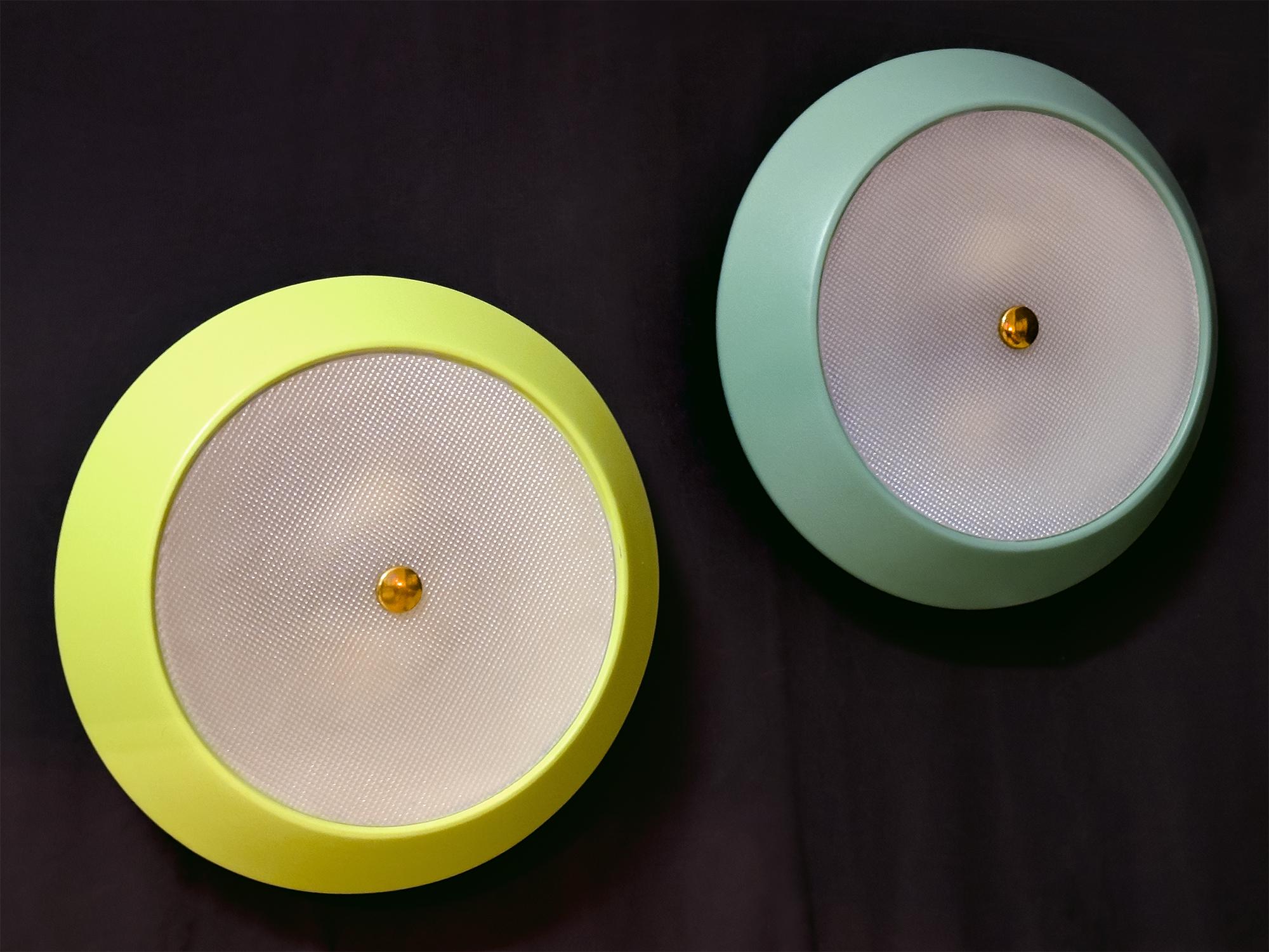 Italian Mid-Century Wall or Ceiling Lights by Stilnovo, set of two, 1950-60s For Sale 4