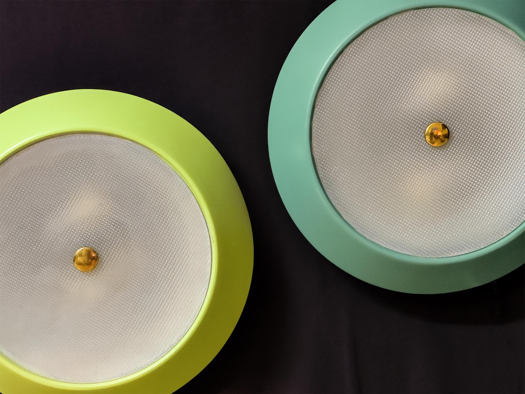 Italian Mid-Century Wall or Ceiling Lights by Stilnovo, set of two, 1950-60s For Sale 2