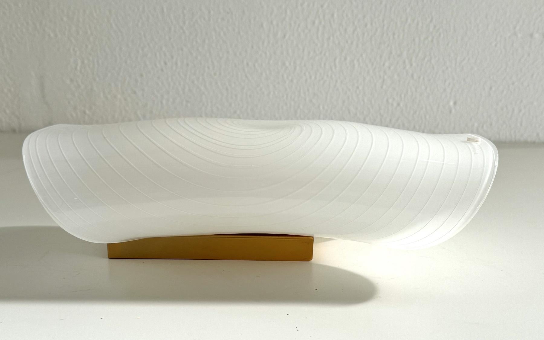 Italian Mid-Century Wall Sconces in Murano Glass and Brass by La Murrina, 1980s For Sale 5