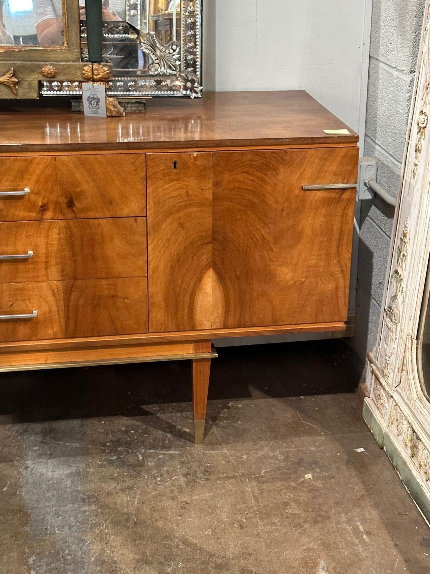 Mid-20th Century Italian Mid-Century Walnut Dresser For Sale