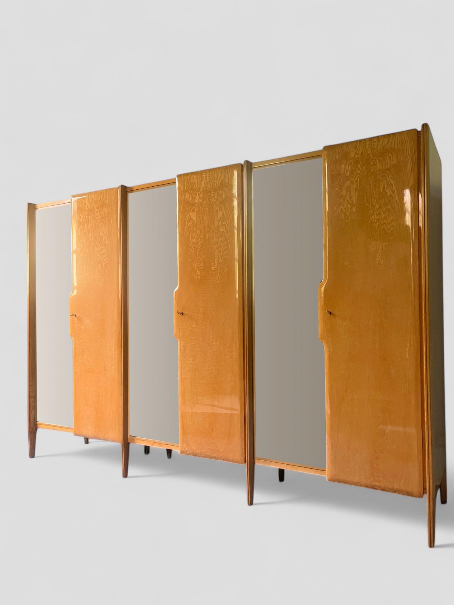 Armoire-vestiaire italienne du milieu du siècle, designée par Giò Ponti, années 1950 en vente 1