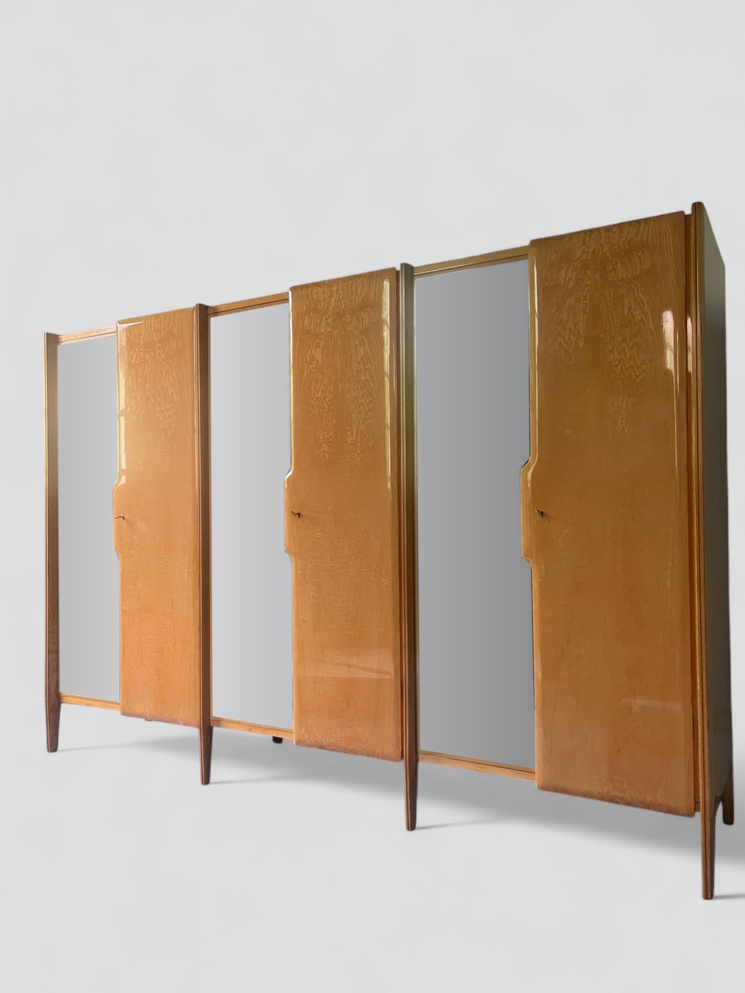 Armoire-vestiaire italienne du milieu du siècle, designée par Giò Ponti, années 1950 en vente 11