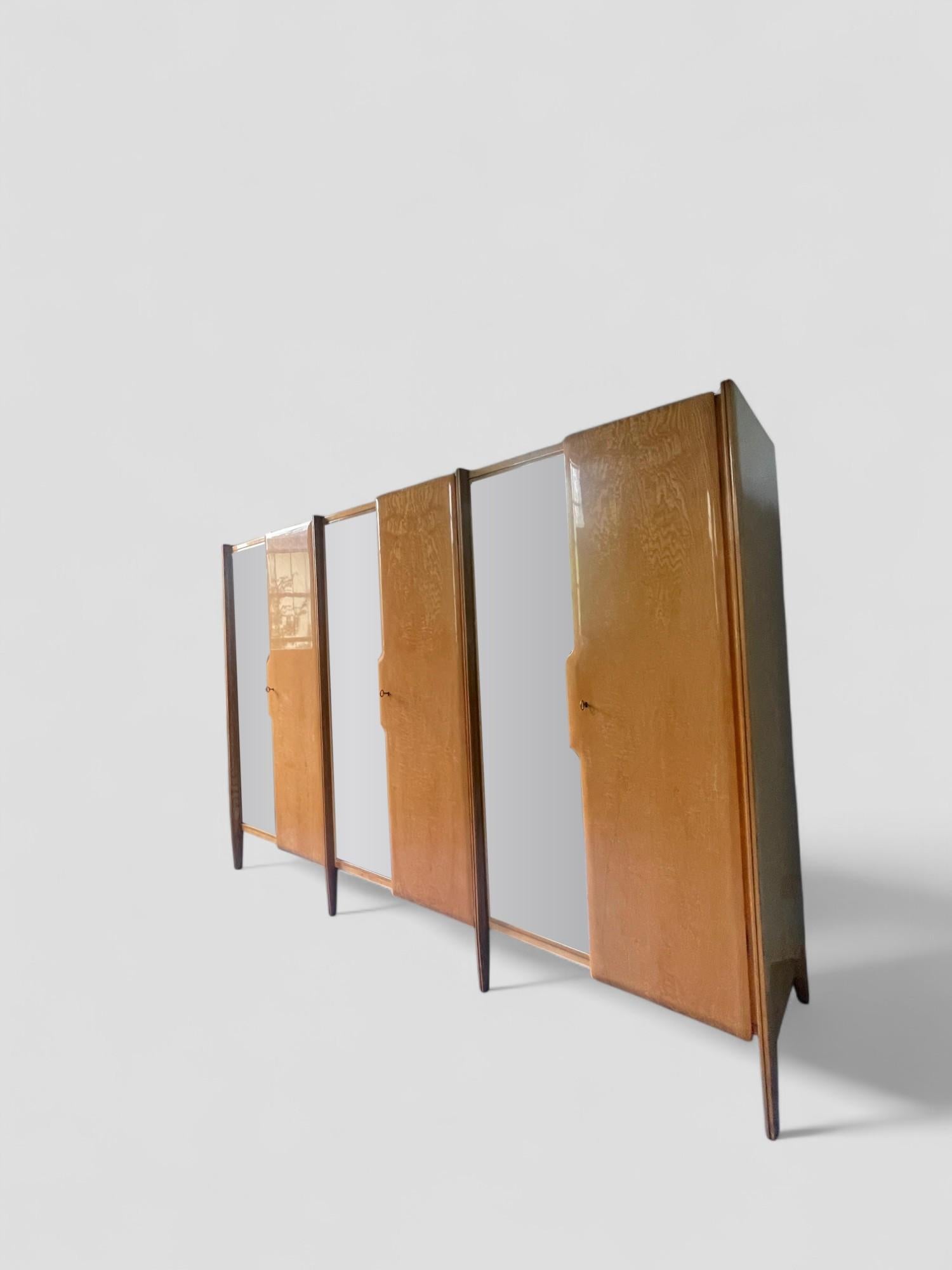 Armoire-vestiaire italienne du milieu du siècle, designée par Giò Ponti, années 1950 en vente 12