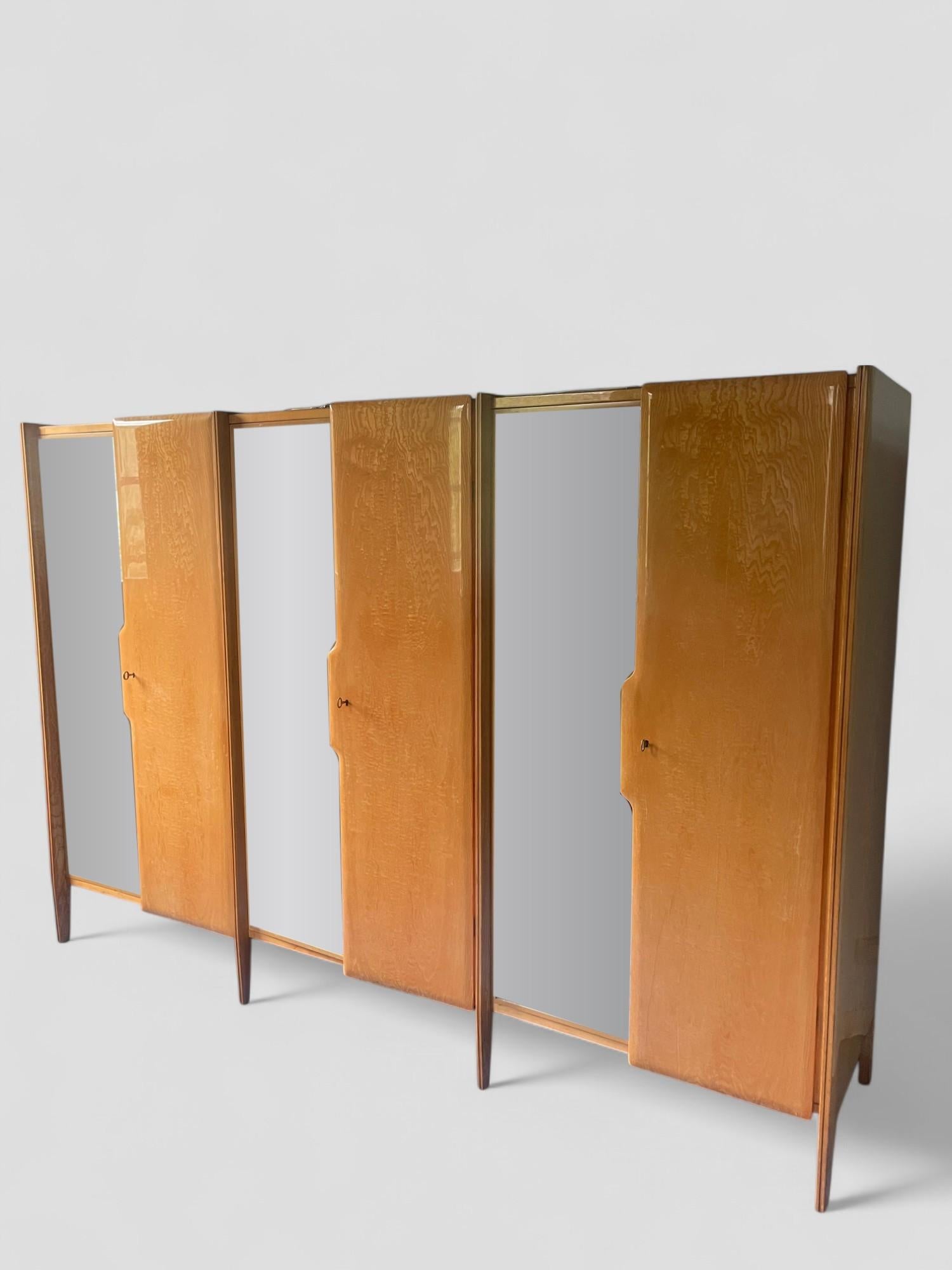 Armoire-vestiaire italienne du milieu du siècle, designée par Giò Ponti, années 1950 en vente 13