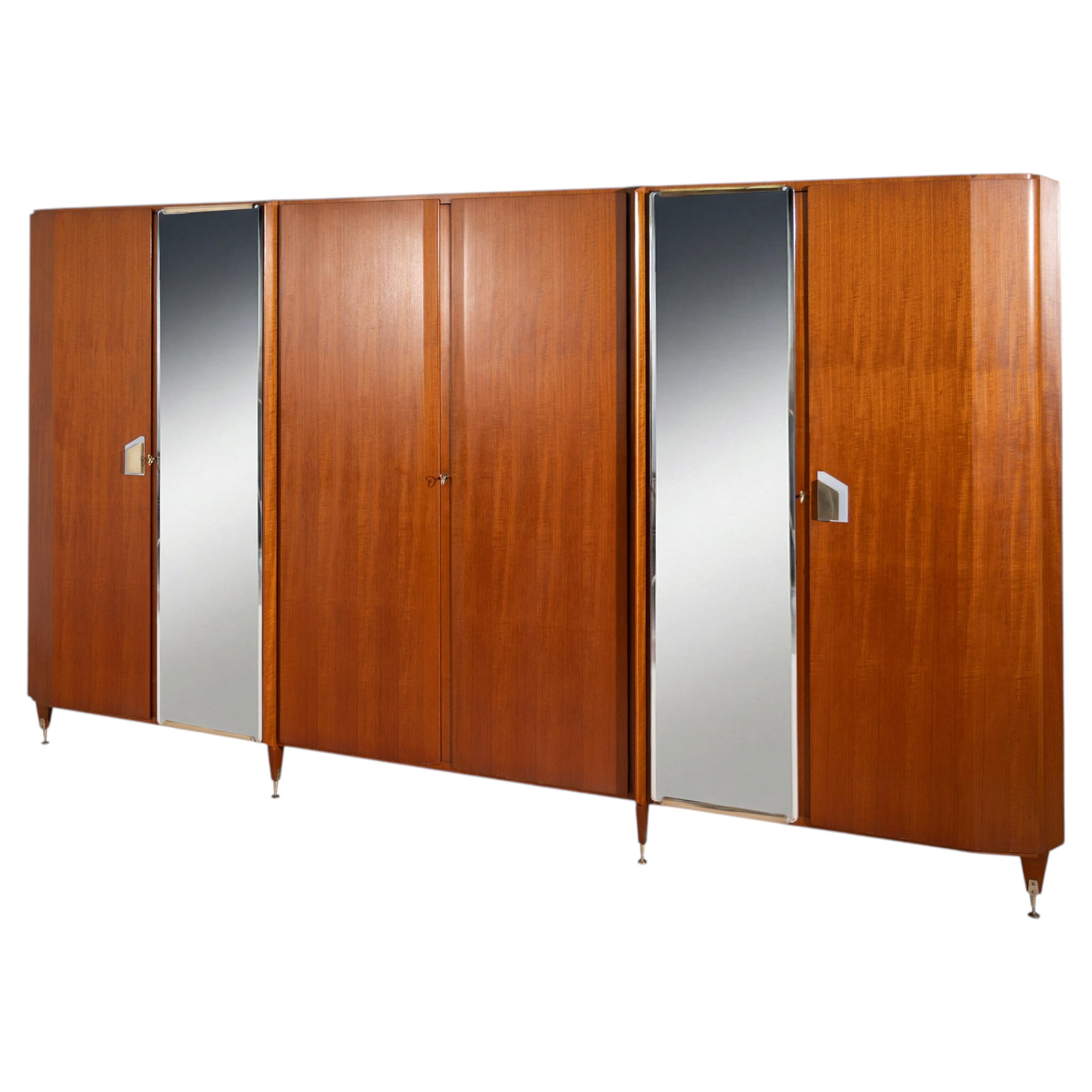 Italian Mid-Century Wardrobe att. Gio Ponti by La Permanente Mobili Cantù, 1950s