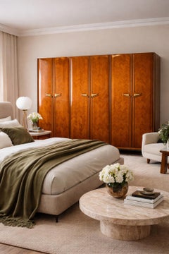 Italian Mid-Century Wardrobe or Armoire by La Permanente Mobili Cantù, 1950s