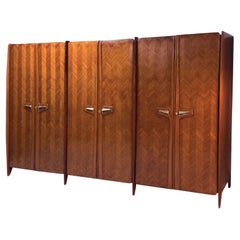 Italian Mid-Century Wardrobe or Armoire by La Permanente Mobili Cantù, 1950s Vintage Italian Mid-Century Wardrobe or Armoire by La Permanente Mobili Cantù, 1950s