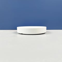 Italian Mid-Century White Porcelain Stoneware Ashtray Mangiarotti Danese, 1970s