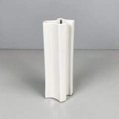 Italian mid-century white vase Filippine by Mangiarotti Fratelli Brambilla 1970s