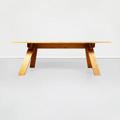 Italian Mid-Century White Wooden Work Table by Minale Simpson for Zanotta, 1980s