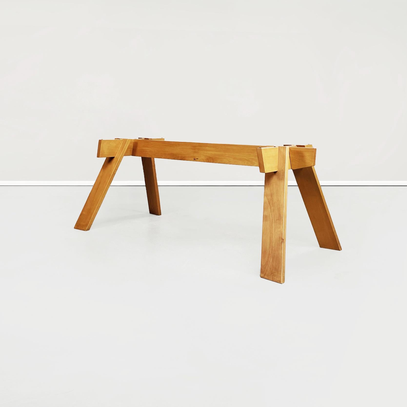 Late 20th Century Italian Mid-Century White Wooden Work Table by Minale Simpson for Zanotta, 1980s