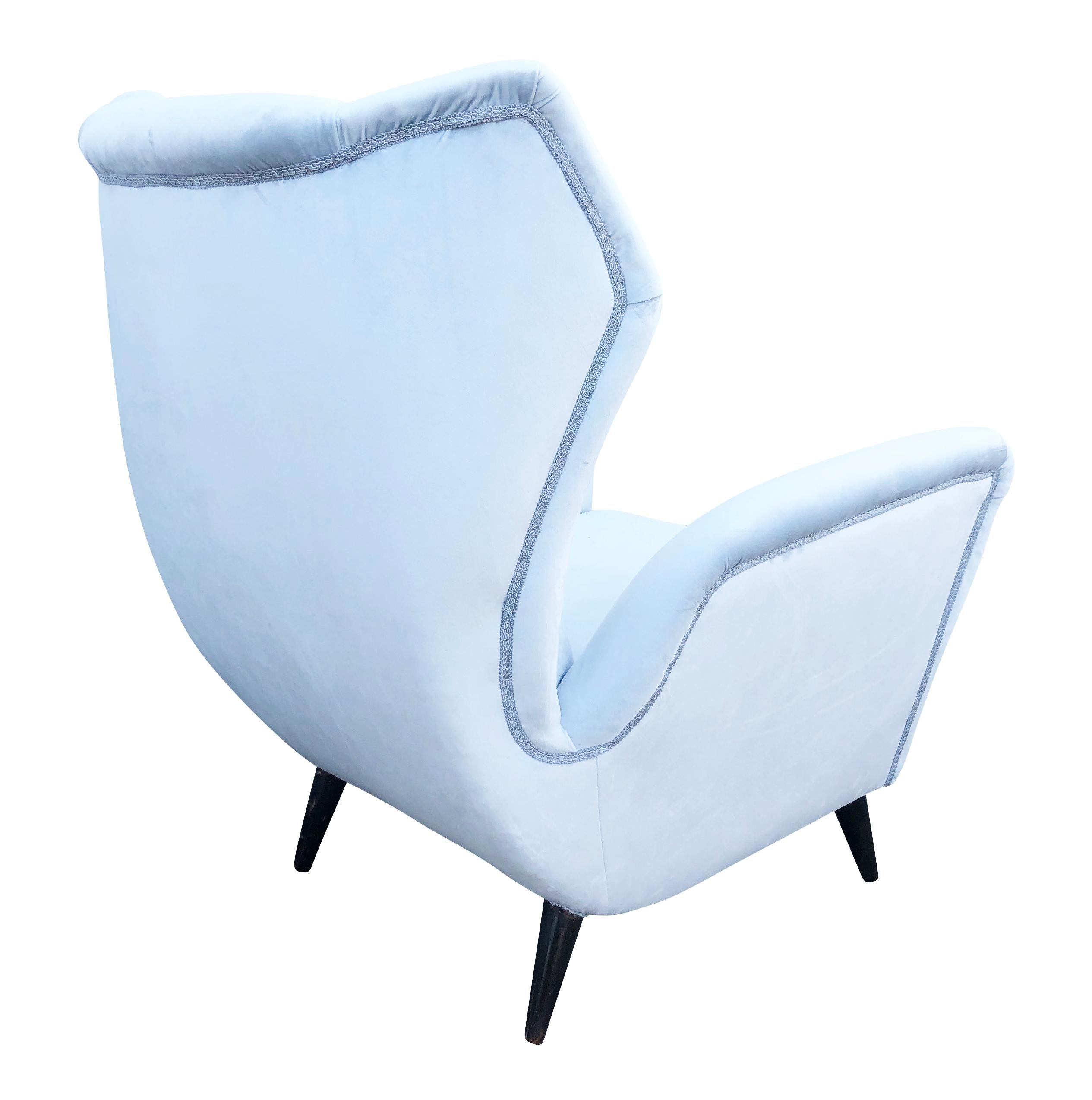 Mid-Century Modern Italian Midcentury Wing Chair