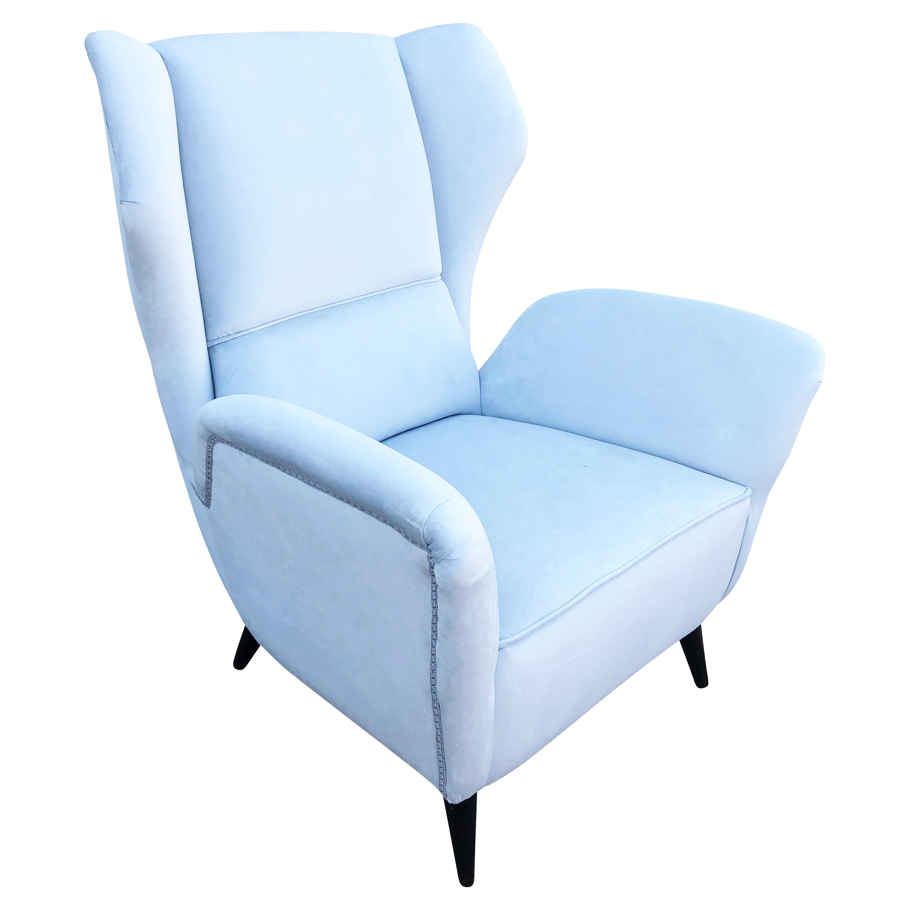 Italian Midcentury Wing Chair