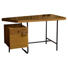 Italian Mid Century Wood and Metal Desk