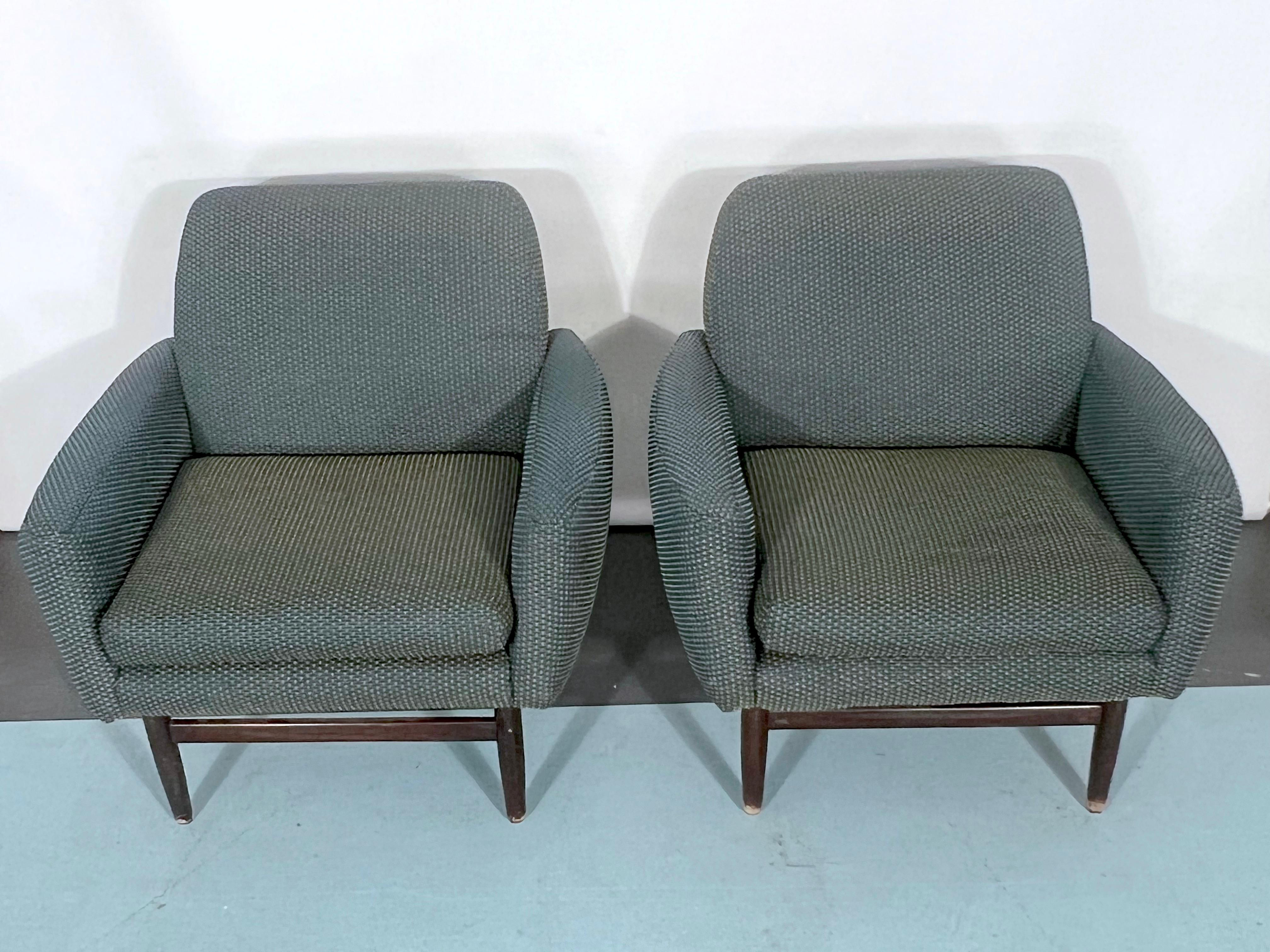 20th Century Italian Mid-century wood modern armchairs from 60s For Sale