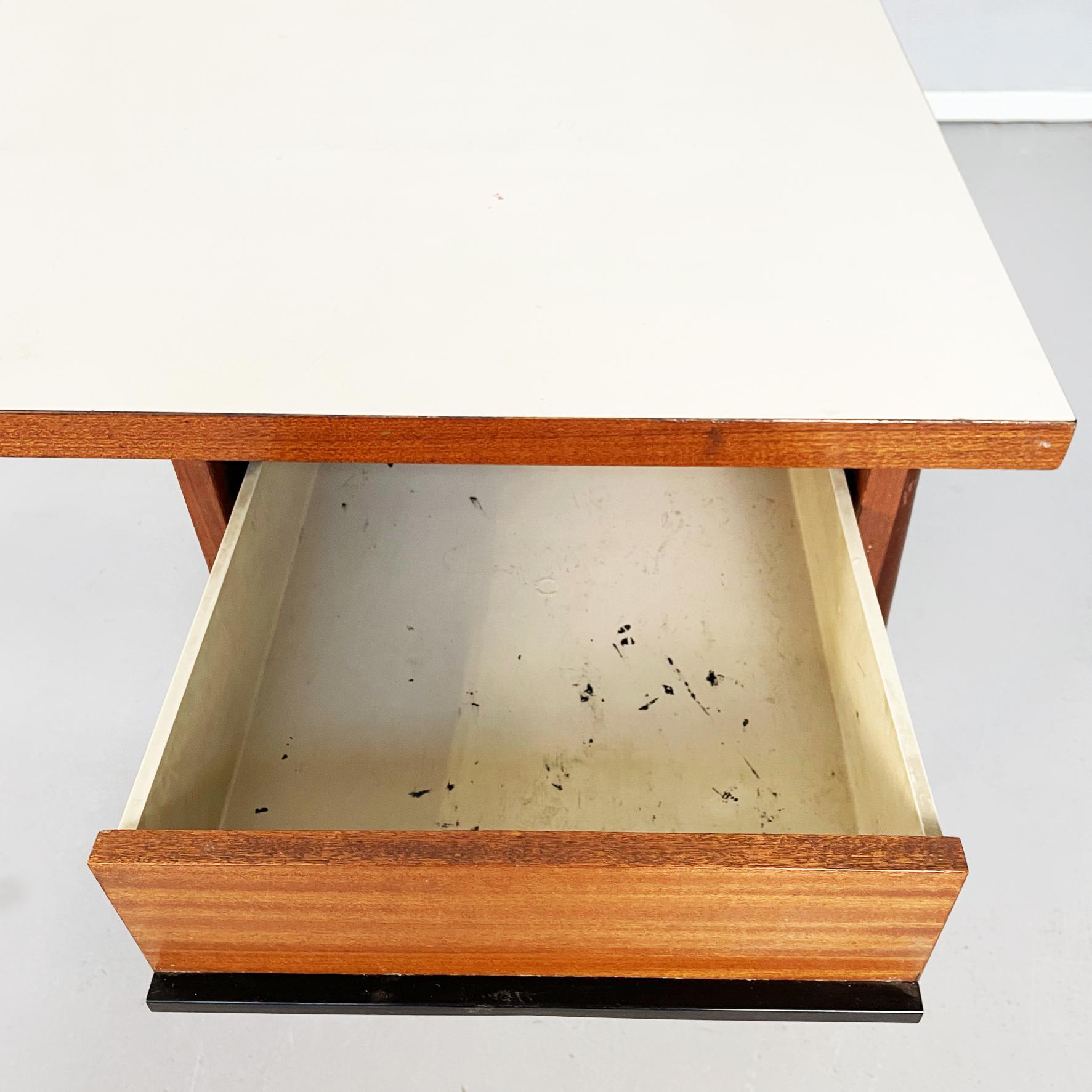 Italian Mid-Century Wooden and Plastic Desk by Schirolli Mantova, 1970s 2