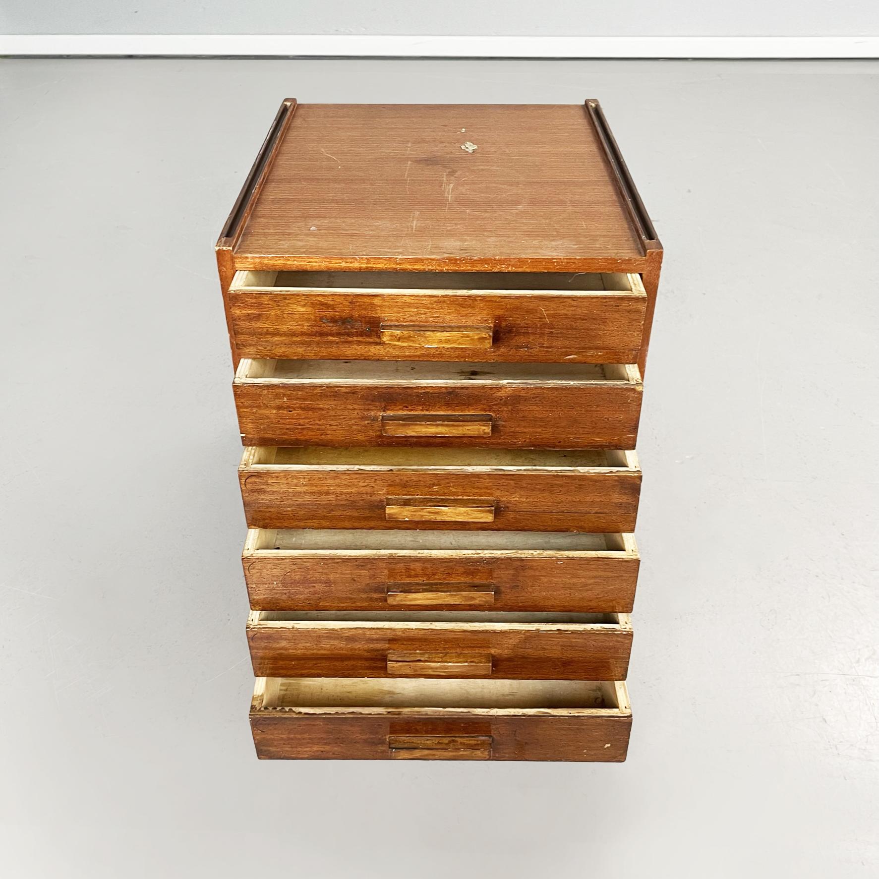 Mid-Century Modern Italian mid-century Wooden chest of drawers for tailoring by Filofort, 1940s For Sale