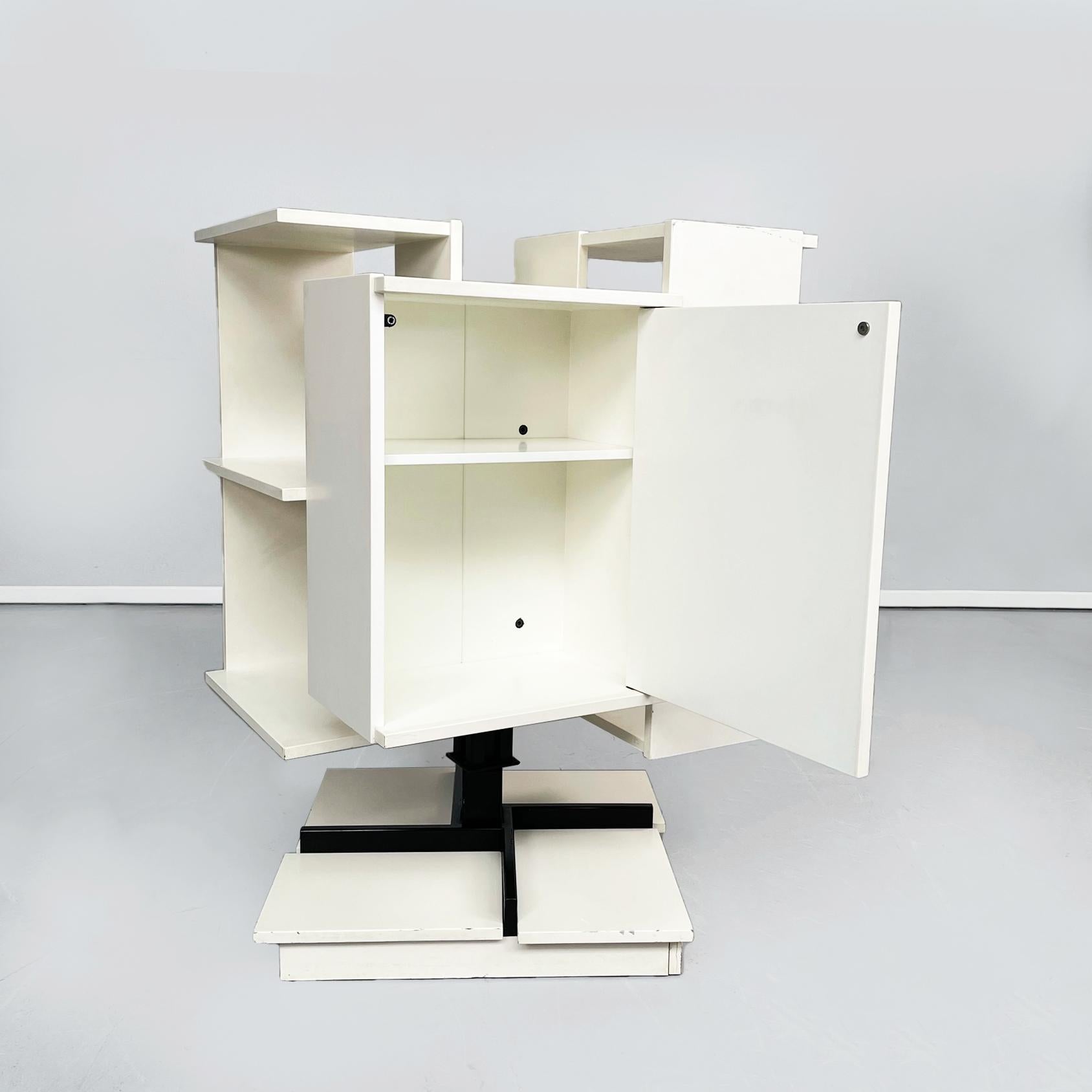 Mid-Century Modern Italian Mid-Century Wooden Modular Revolving Bookcase by Salocchi Sormani, 1960s For Sale