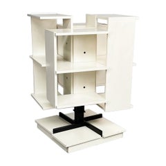 Modulares, sich drehbares italienisches Holzregal aus der Mitte des Jahrhunderts von Salocchi Sormani, 1960er Jahre