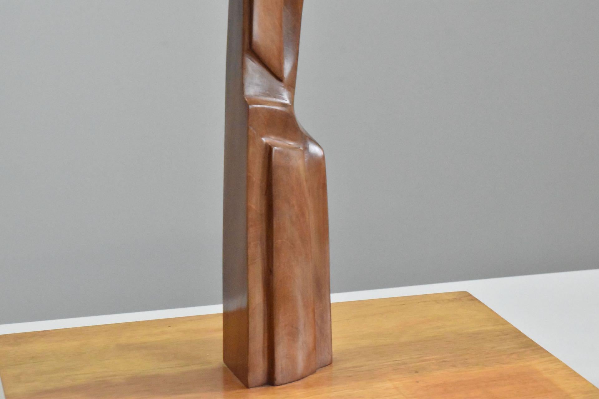 Italian Mid-Century Wooden Sculpture 