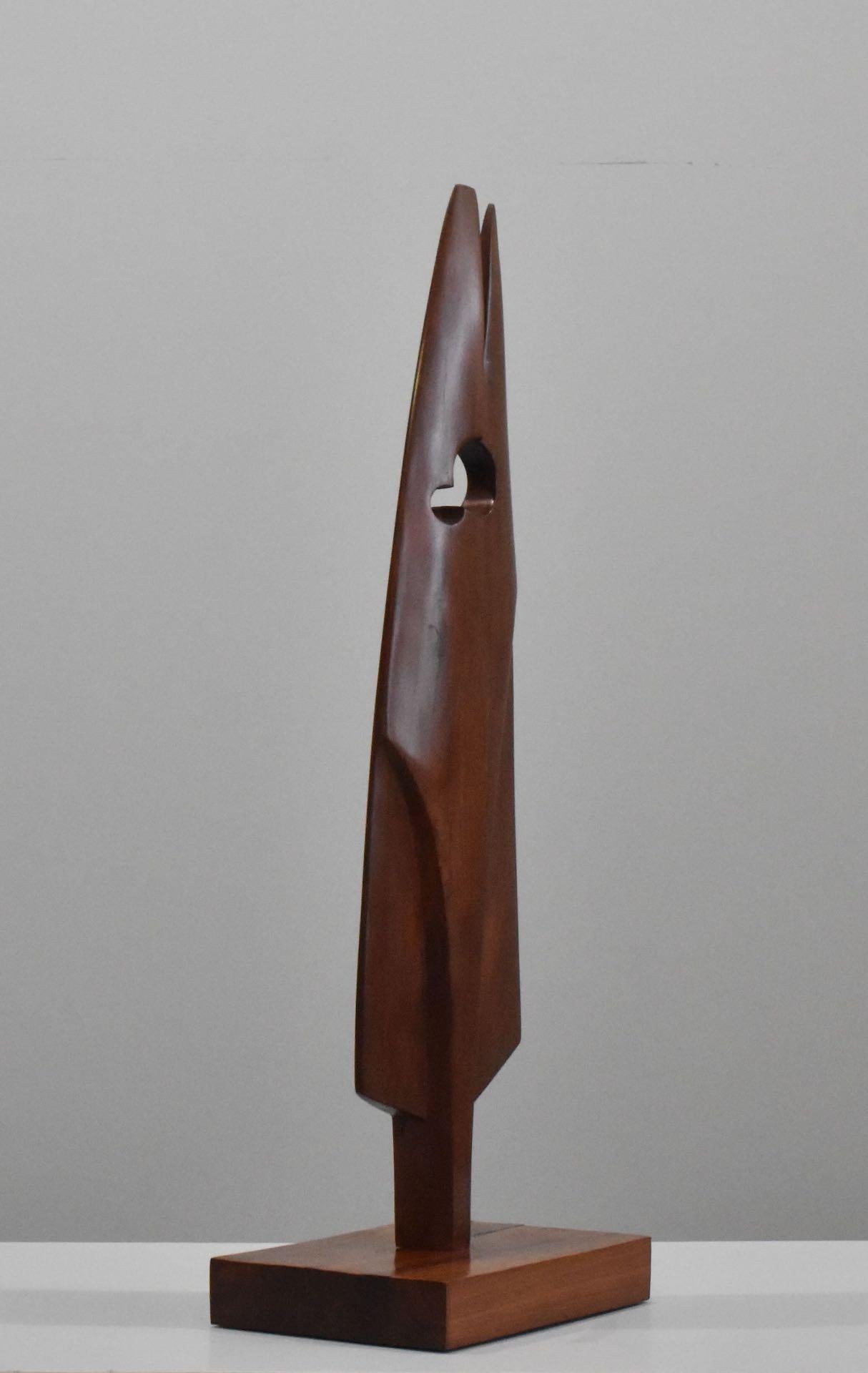 Italian mid-century wooden sculpture 