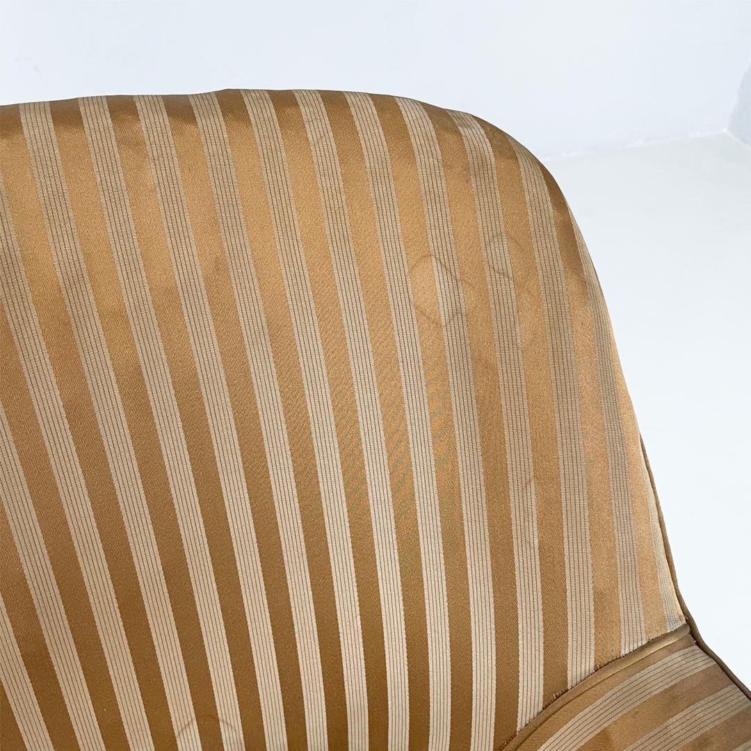 Sillones italianos de madera a rayas de mediados de siglo, años 50 en venta 6