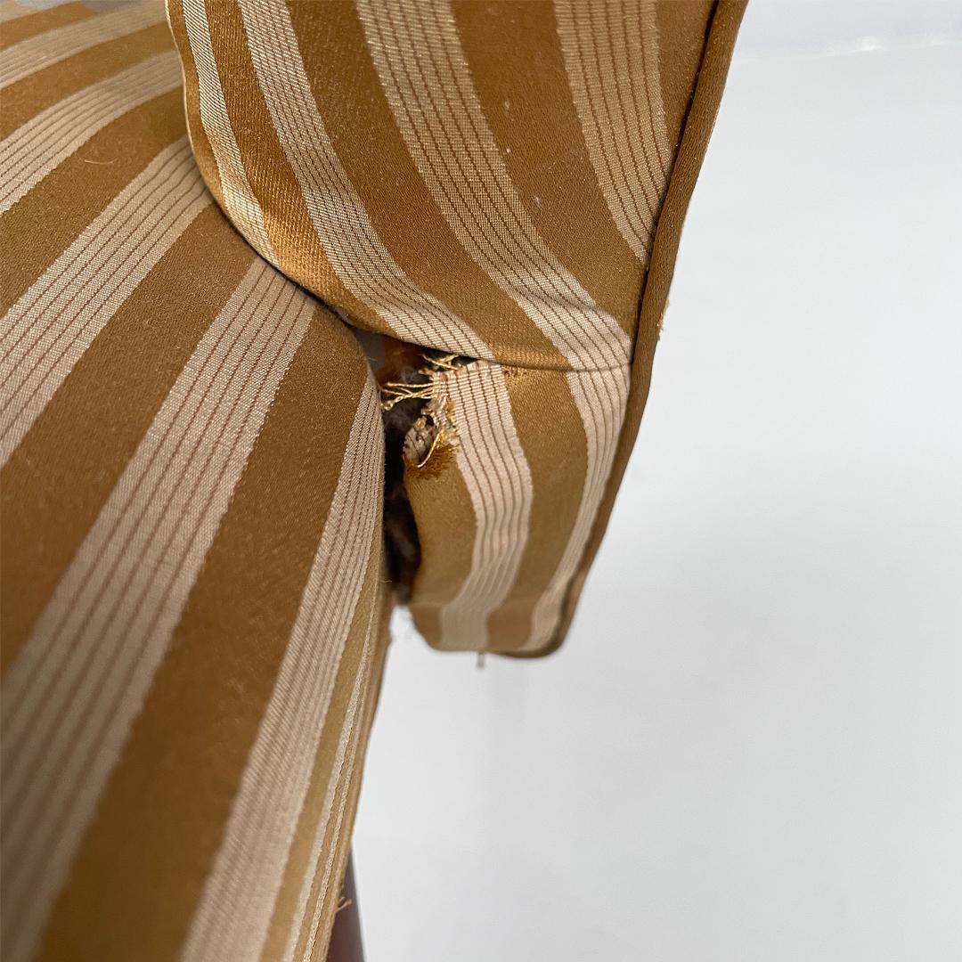 Sillones italianos de madera a rayas de mediados de siglo, años 50 en venta 8