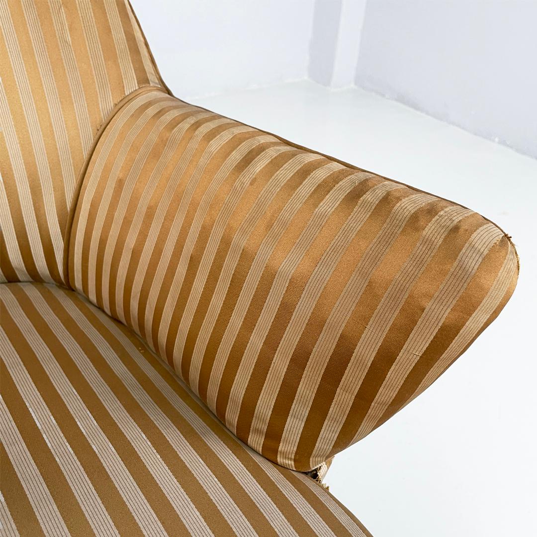 Sillones italianos de madera a rayas de mediados de siglo, años 50 en venta 10