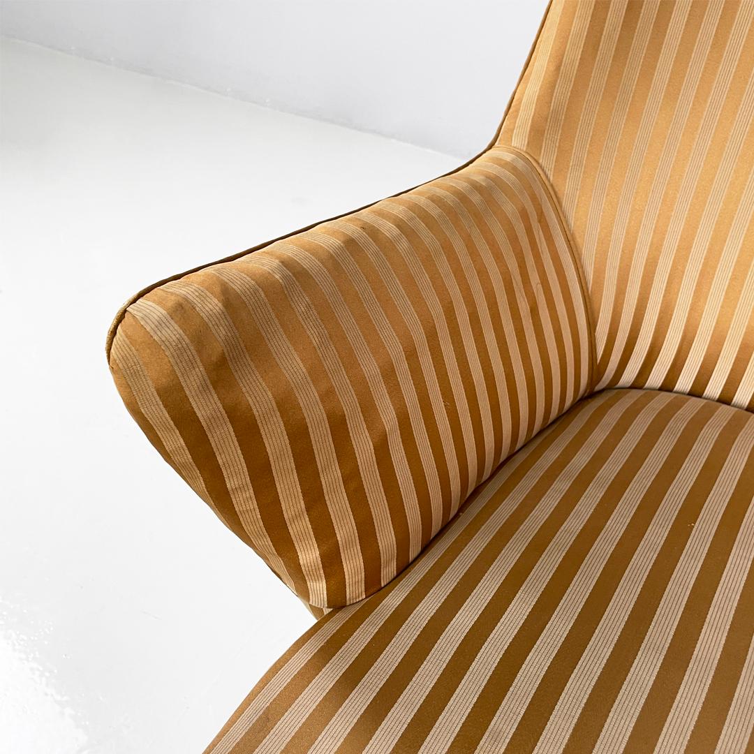 Sillones italianos de madera a rayas de mediados de siglo, años 50 en venta 11