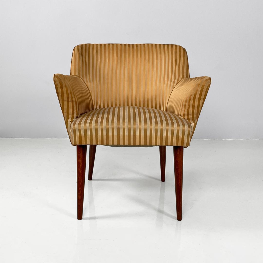 Sillones italianos de madera a rayas de mediados de siglo, años 50 Italiano en venta