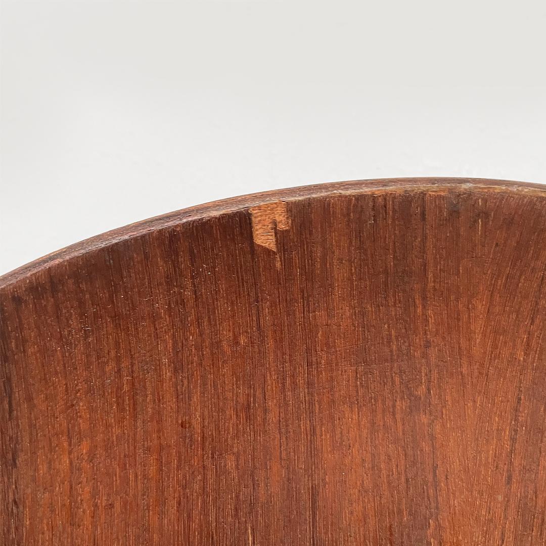 Specchio da parete in legno italiano di metà secolo di Campo e Graffi per Home Torino, anni '50 in vendita 2
