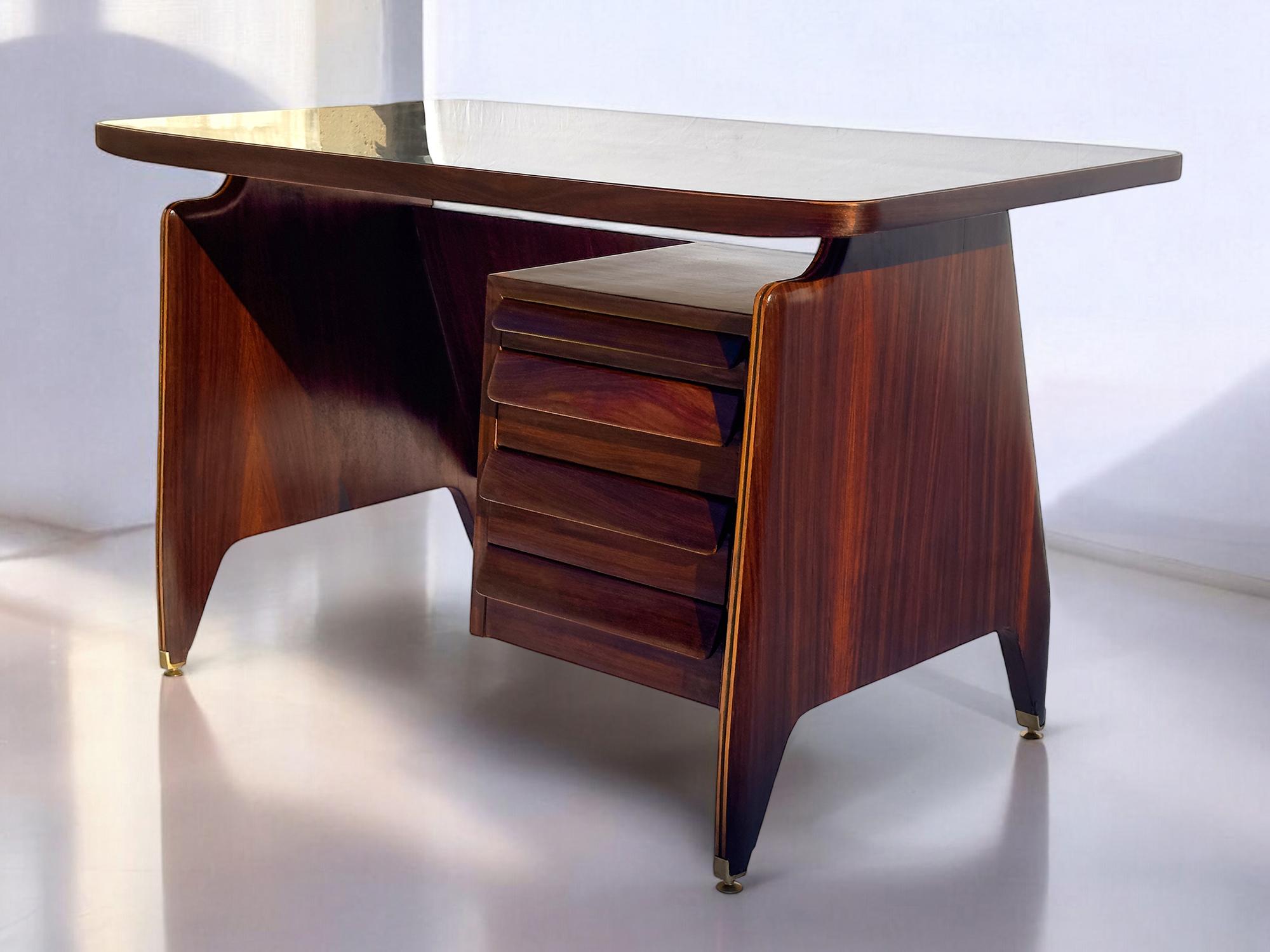 Mid-Century moderno Scrivania italiana di metà secolo di Vittorio Dassi, anni '50 in vendita