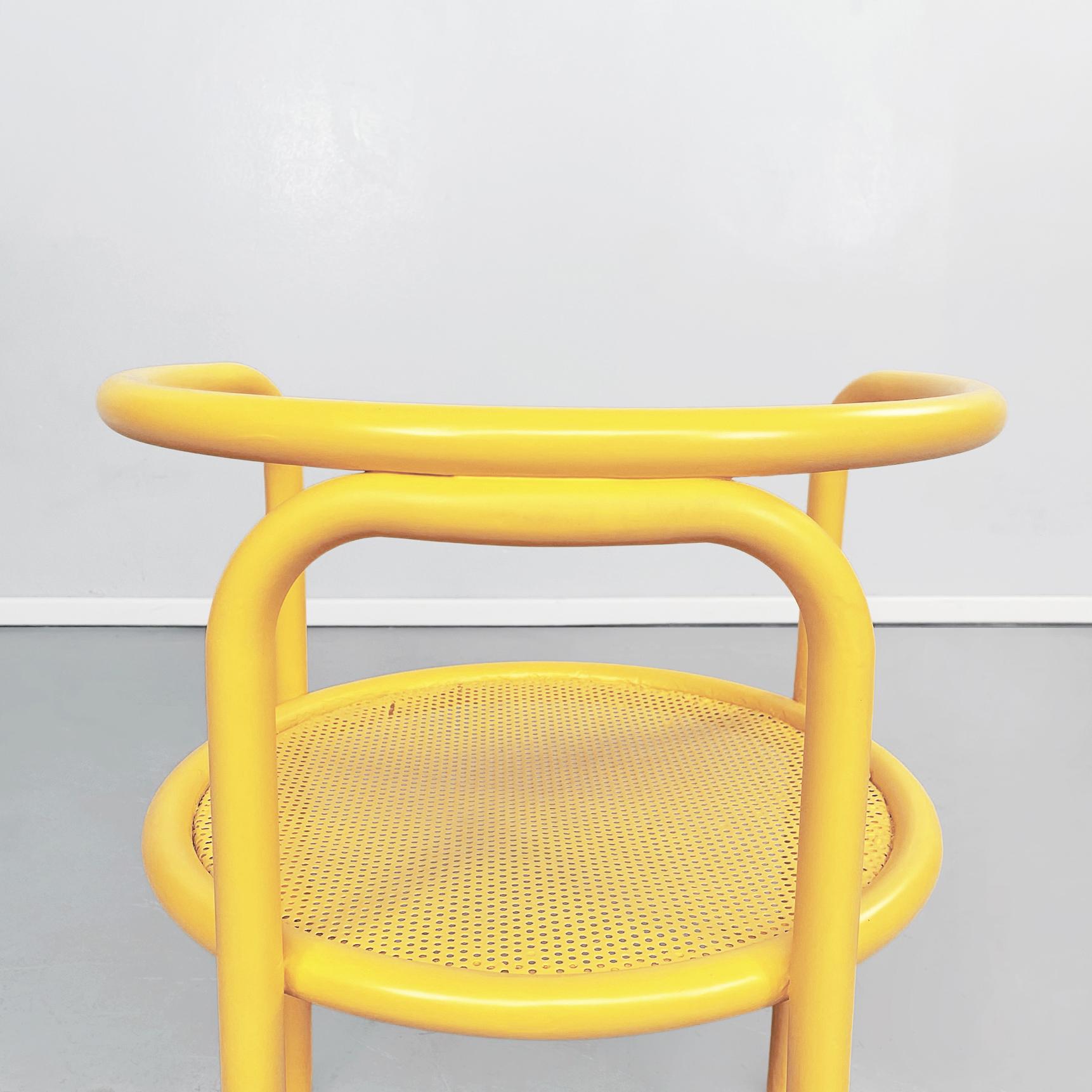 Italian Mid-Century Yellow Chairs Locus Solus by Gae Aulenti Poltronova, 1960s 4