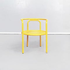 Chaises italiennes jaune mi-siècle Locus Solus de Gae Aulenti Poltronova, années 1960