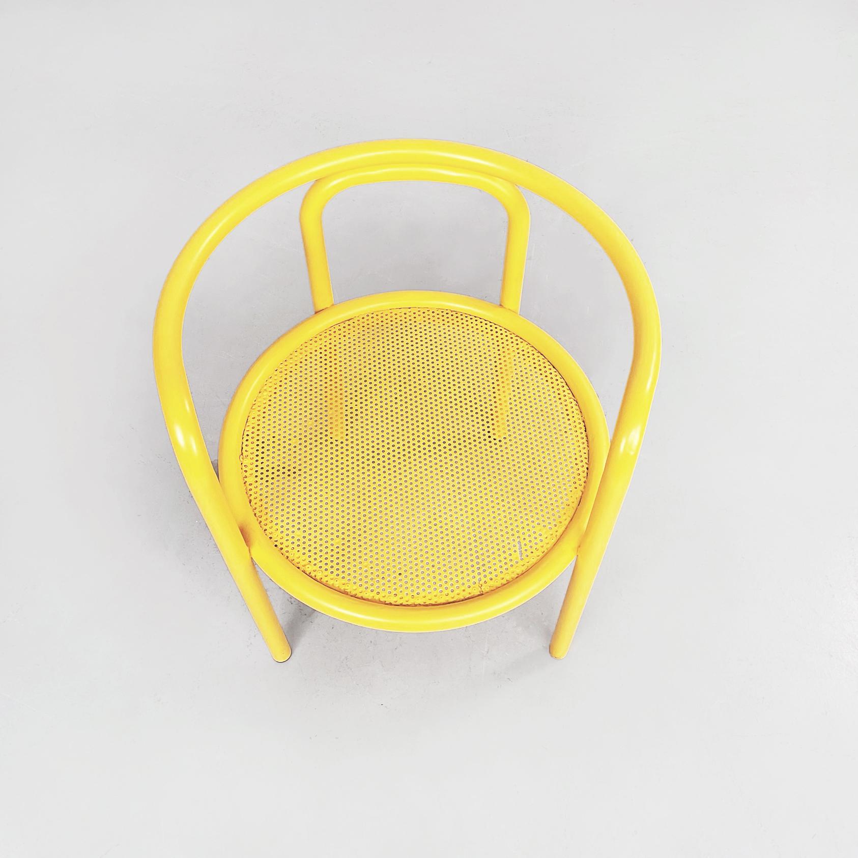 Mid-20th Century Italian Mid-Century Yellow Chairs Locus Solus by Gae Aulenti Poltronova, 1960s