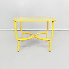 Italienischer gelber Tisch Locus Solus Gae Aulenti Poltronova aus der Mitte des Jahrhunderts, 1960er Jahre
