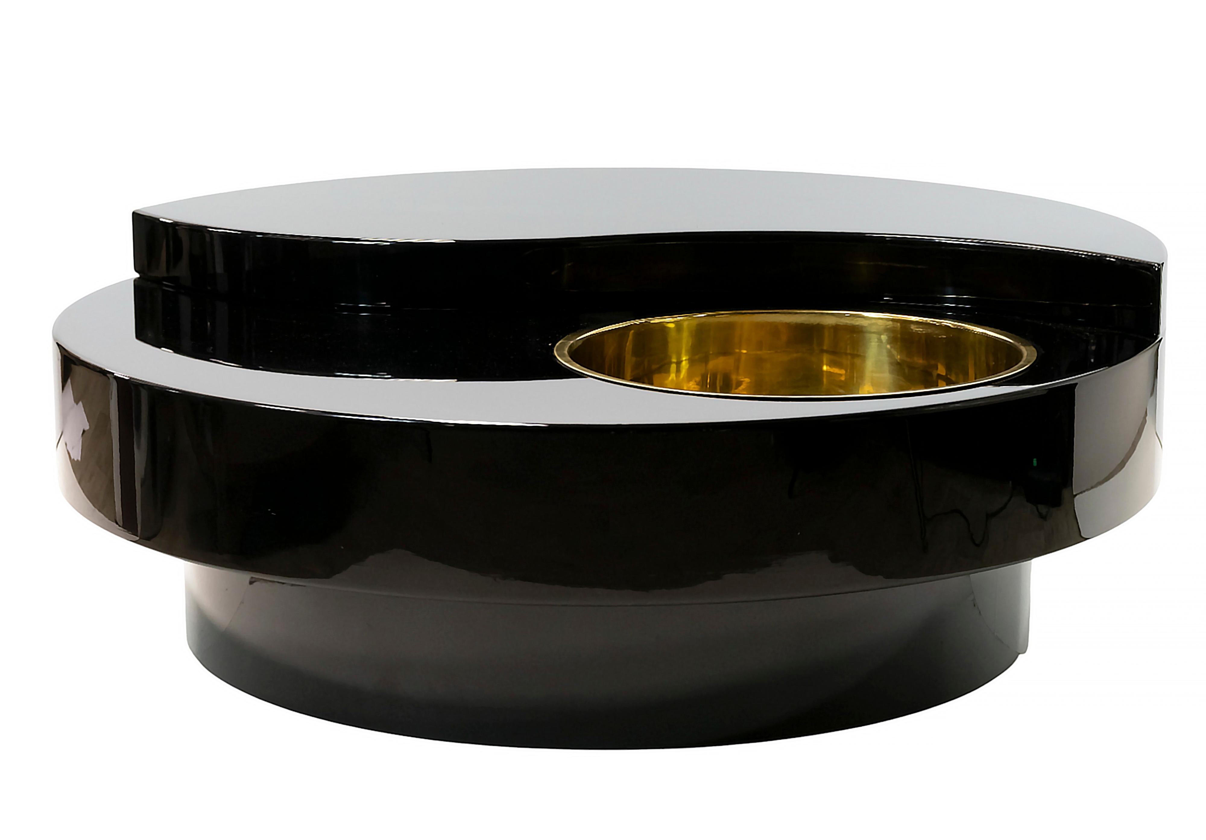 italien Table à cocktail Yin Yang du milieu du siècle, Willy Rizzo, circa 1970 en vente