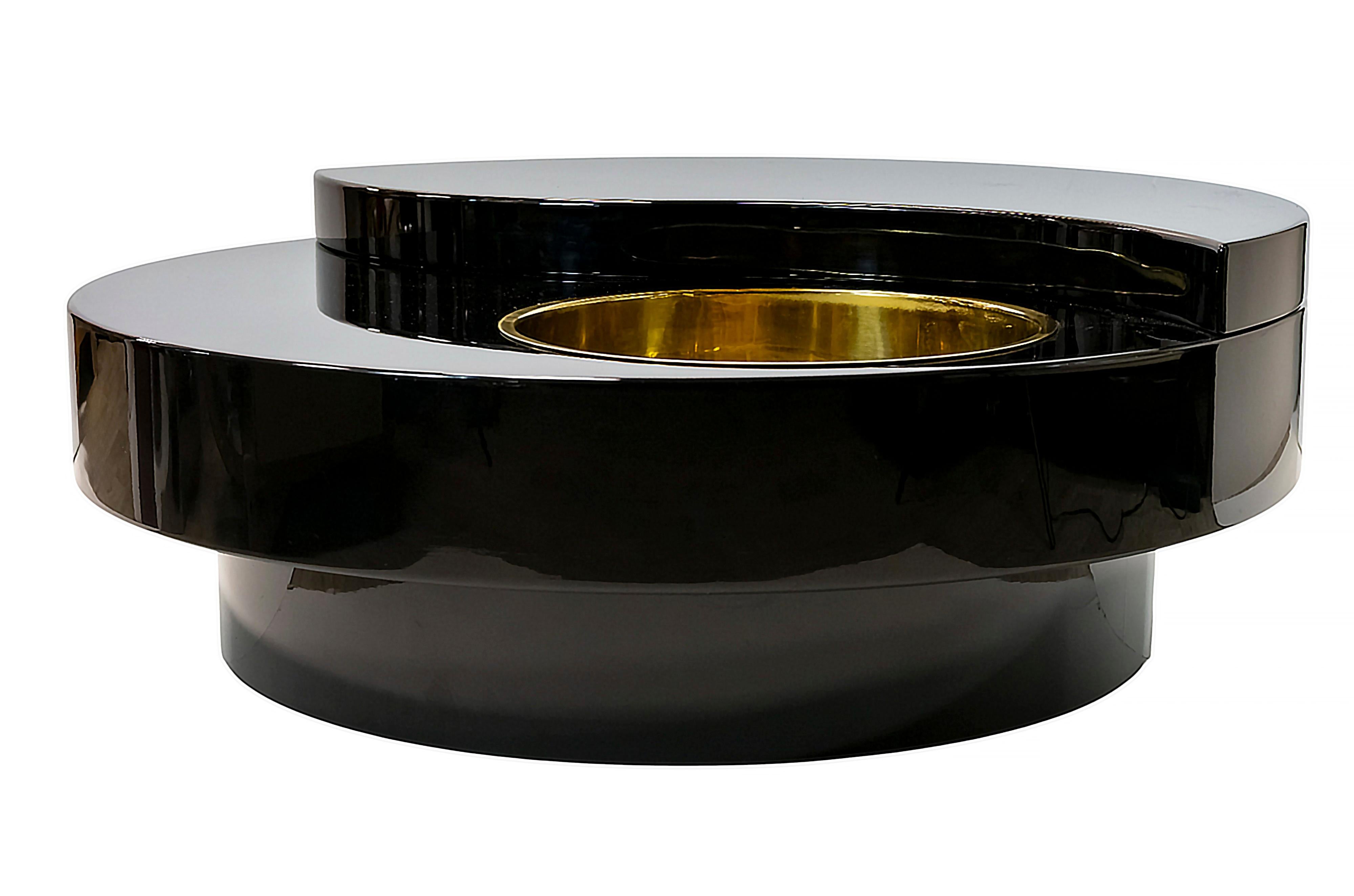 Table à cocktail Yin Yang du milieu du siècle, Willy Rizzo, circa 1970 en vente 2