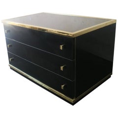 Italian Midcentury 1970s Low Chest of Drawers by Renato Zevi