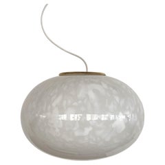 Italian Midcentury Murano Glass Pendant Lamp, Sphere Design, 1970s