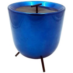 Italian Midcentury Aluminum Table Ice Bucket Mod. 510 by Munari for Tre A, 1955