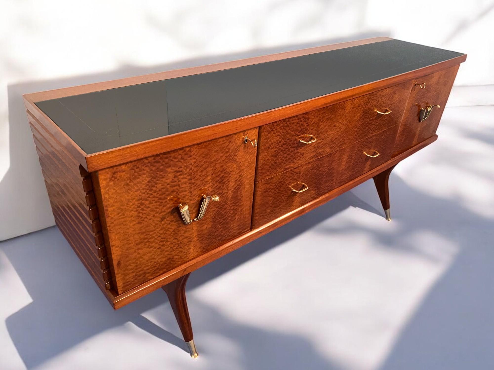 Credenza Amboyna Briar di Vittorio Dassi, 1950 in vendita 3